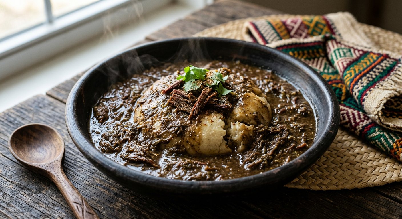 Mulah Tagalia (Dried Okra and Ground Jerky Stew) — Sudan