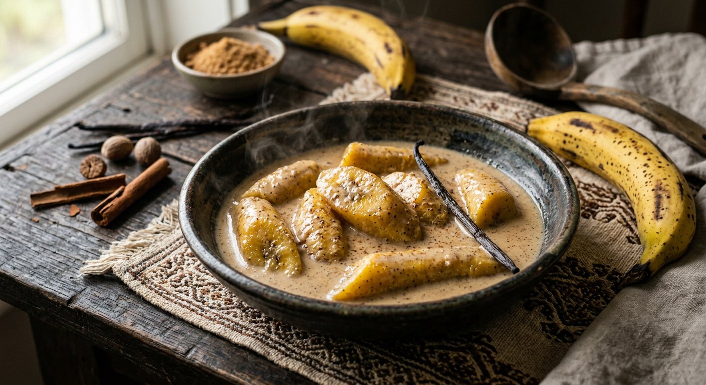 Ladob Banann (Sweet Plantain in Coconut Milk and Vanilla) — Seychelles