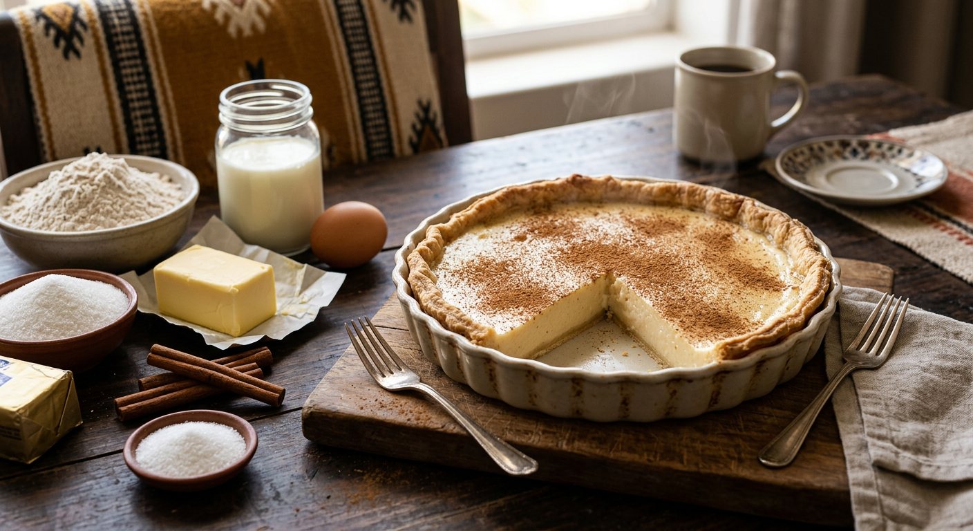Melktert (Cinnamon-Dusted Milk Custard Tart) — Namibia