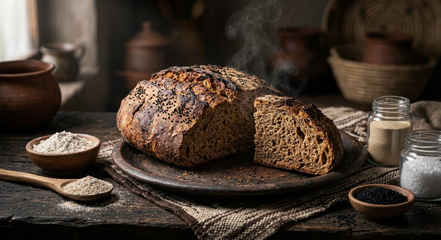 Ga'ambo (Stone-Baked Thick Hearth Bread) — Djibouti