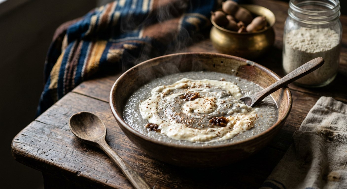 Mono (Sweetened Millet Porridge with Curdled Milk) — Gambia