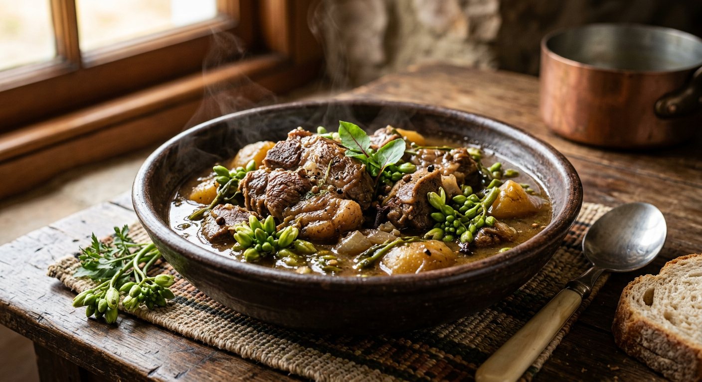 Waterblommetjiebredie (Cape Pondweed Mutton Stew) — South Africa