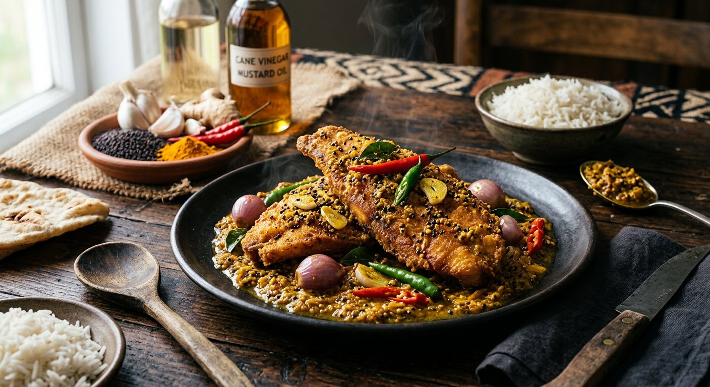 Vindaye Poisson (Pickled Mustard Fish) — Mauritius