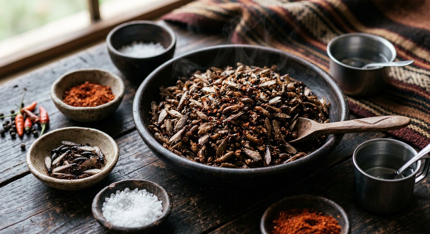 Nswaa (Lightly Salted Pan-Toasted Flying White Ants) — Uganda