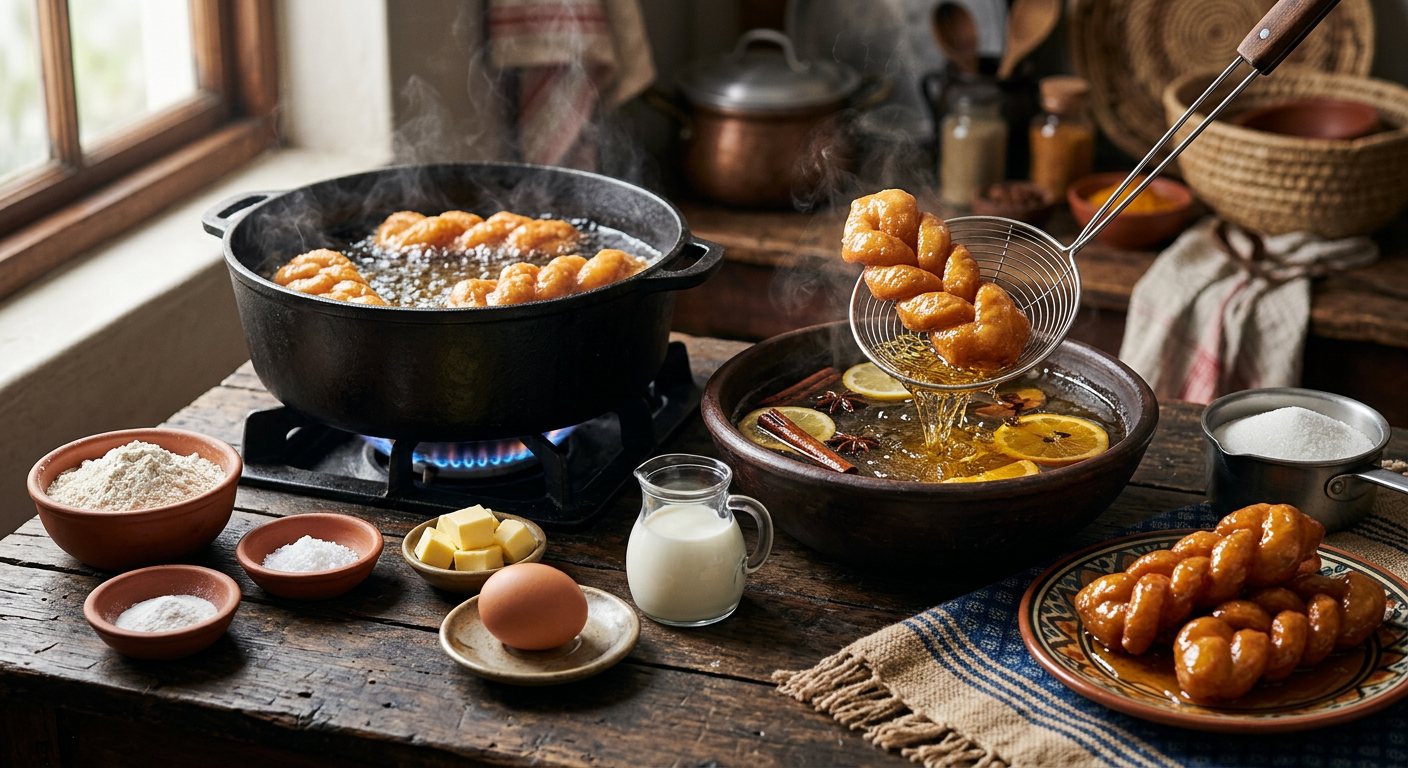 Koeksisters (Braided Syrup-Infused Doughnuts) — South Africa