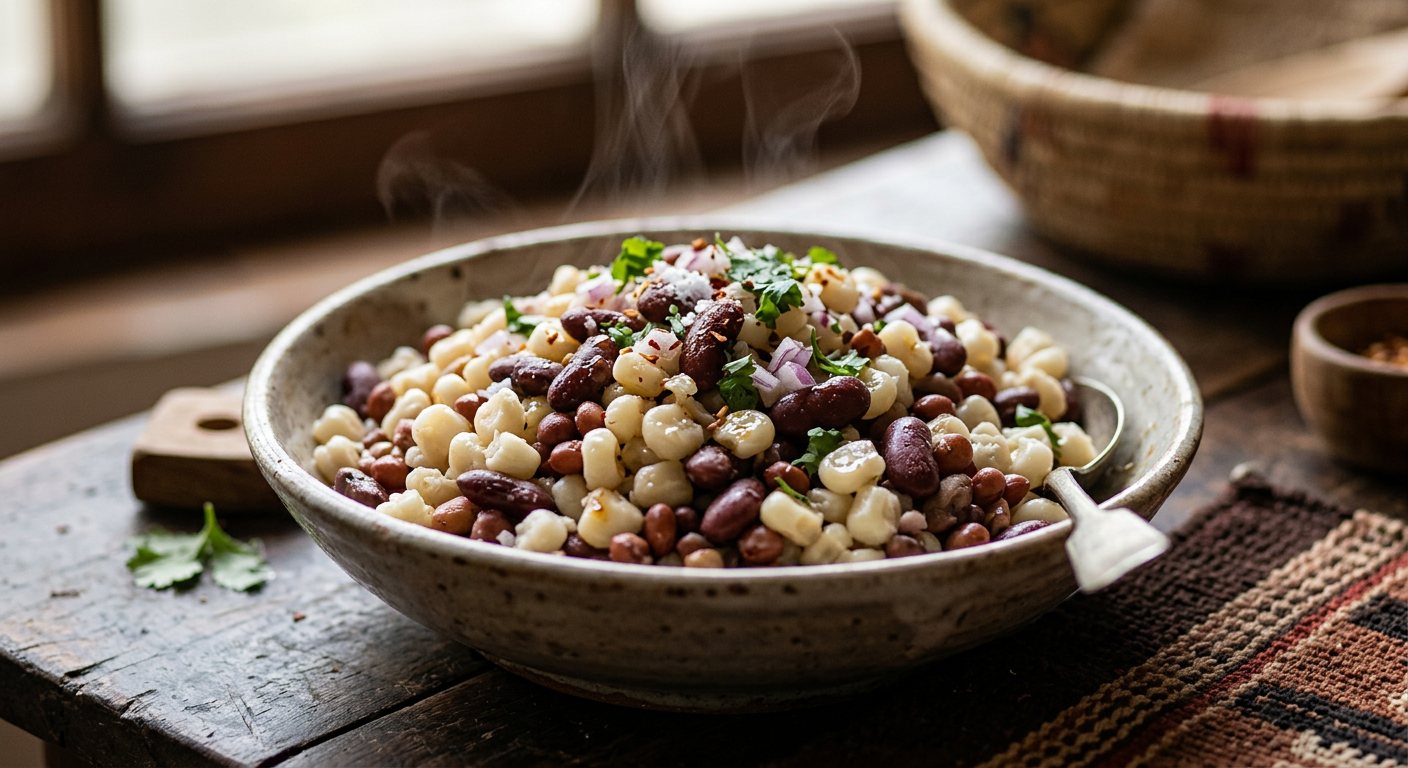 Anyoya (Boiled Corn and Bean Medley) — South Sudan
