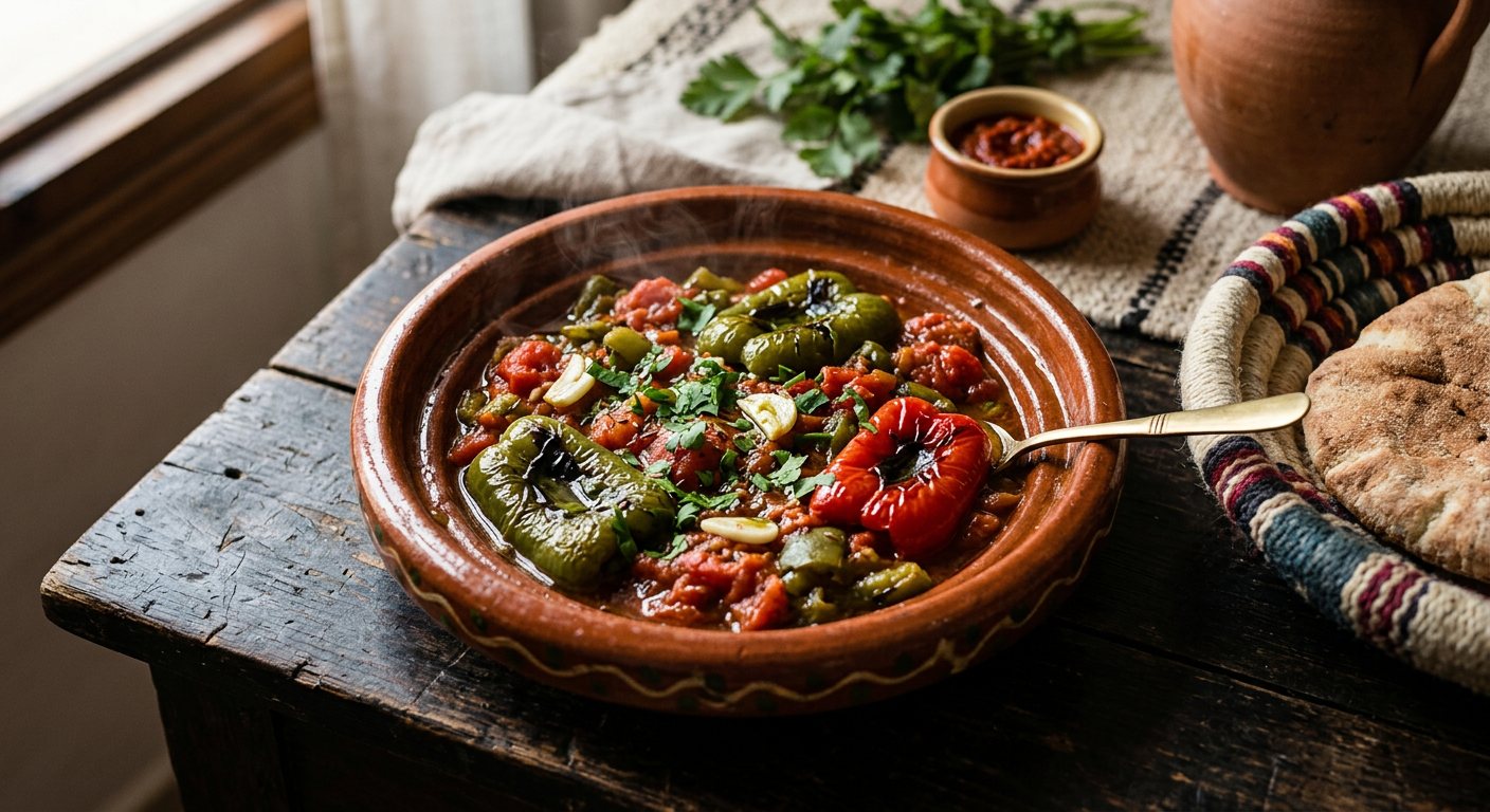 Taktouka (Cooked Sweet Pepper and Tomato Relish) — Morocco