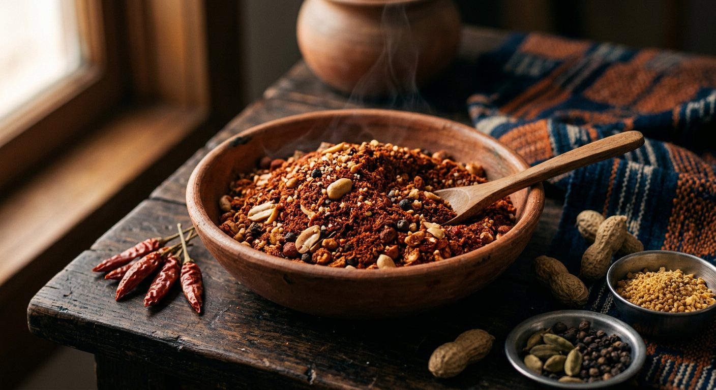 Kankankan (Dry Roasted Peanut, Maggi, and Spiced Pepper Blend) — Guinea