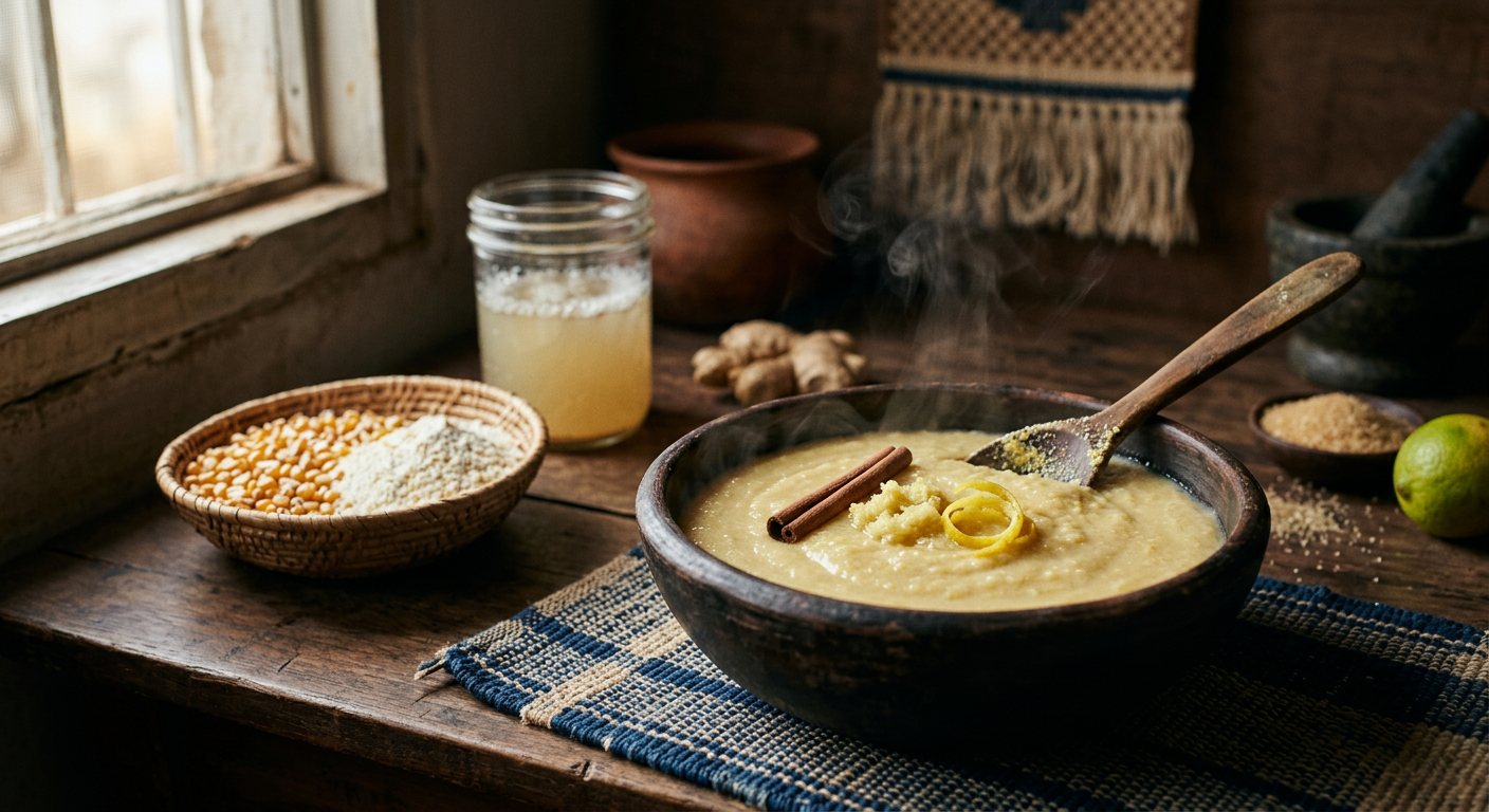 Bouillie de Maïs (Fermented Cornmeal Porridge) — Central African Republic