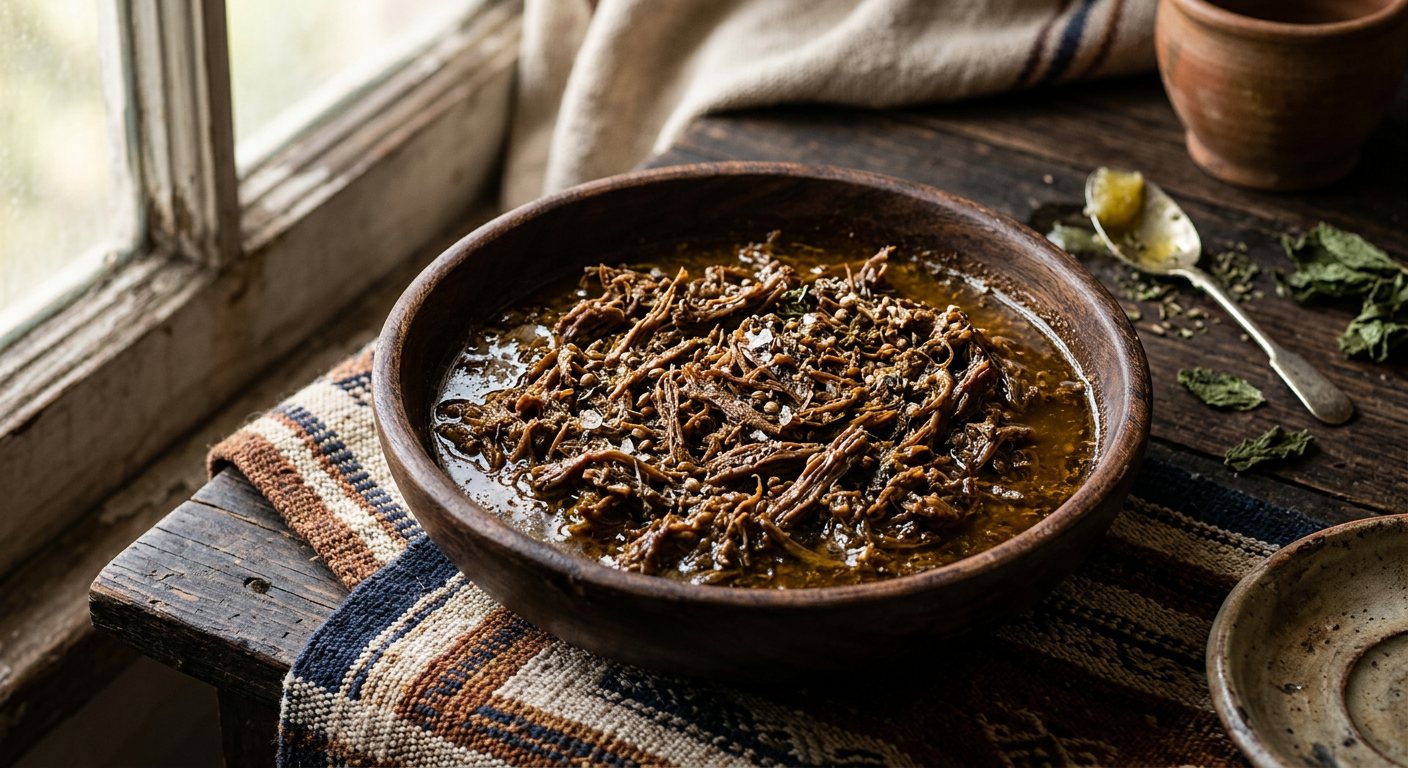 Tishtar (Sun-Dried Seasoned Beef Preserved in Ghee) — Mauritania
