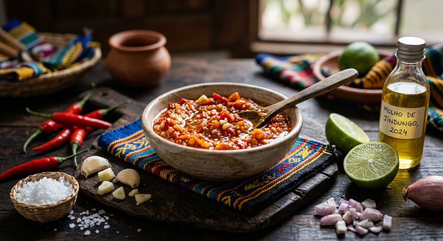 Molho de Jindungo com Limão (Crushed Bird's Eye Chili and Lime Sauce) — Guinea-Bissau