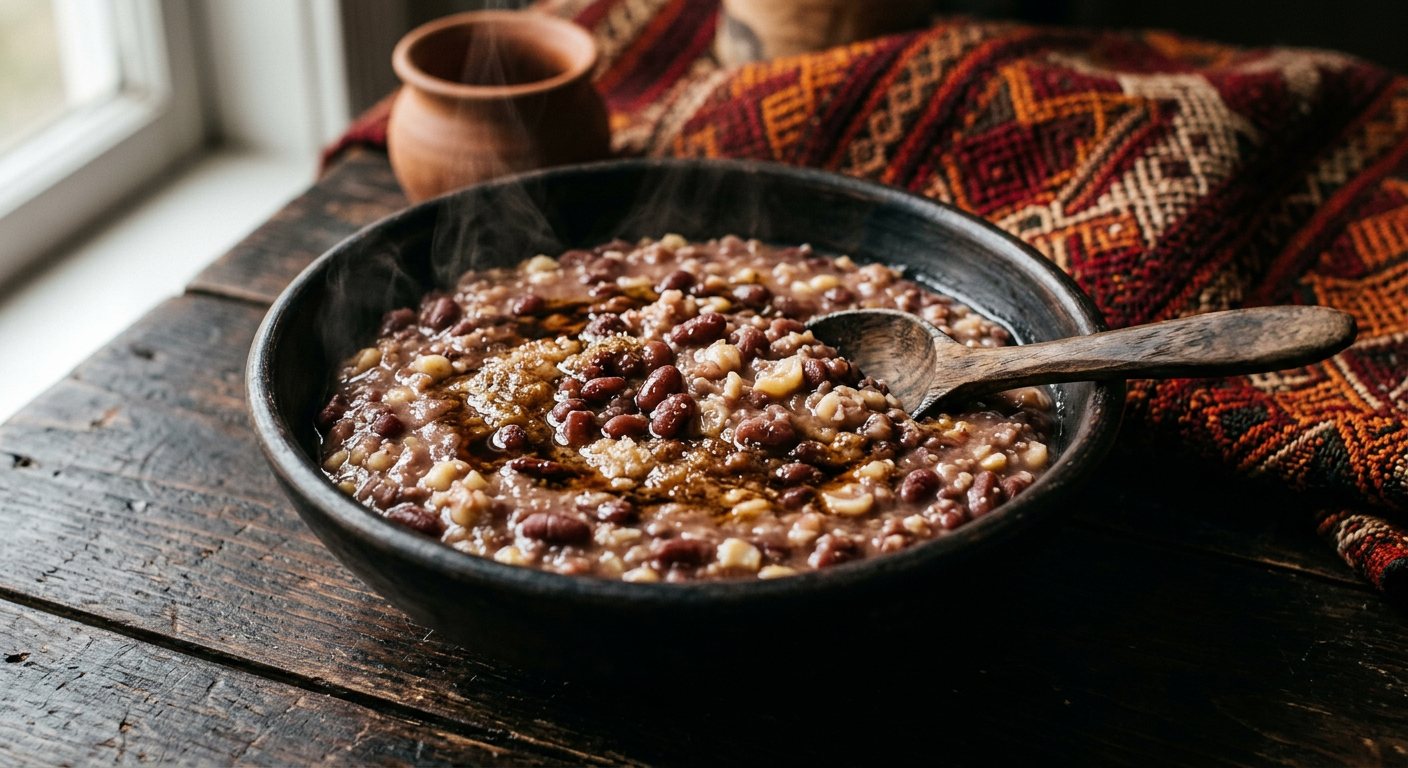 Cambuulo (Simmered Azuki Beans and Maize with Sesame Oil) — Somalia
