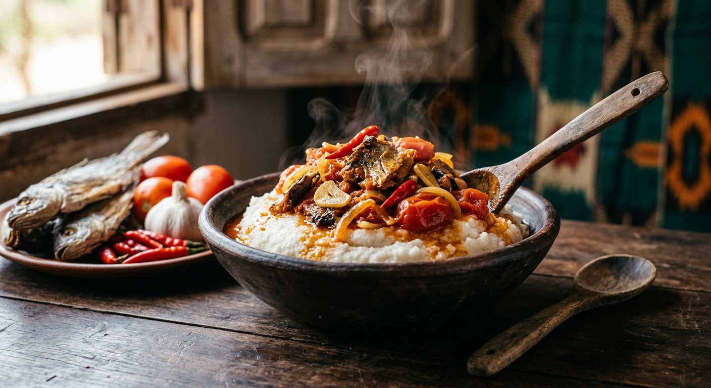 Mtsunyo (Sun-Dried Salty Fish and Tomato Relish) — Mozambique