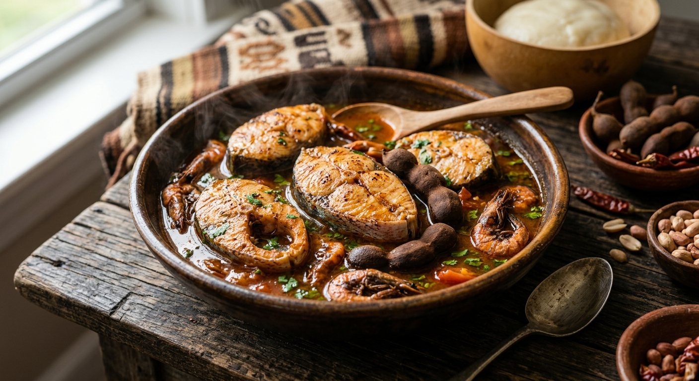 Caldo de Veludo (Velvet Tamarind Fish Stew) — Guinea-Bissau