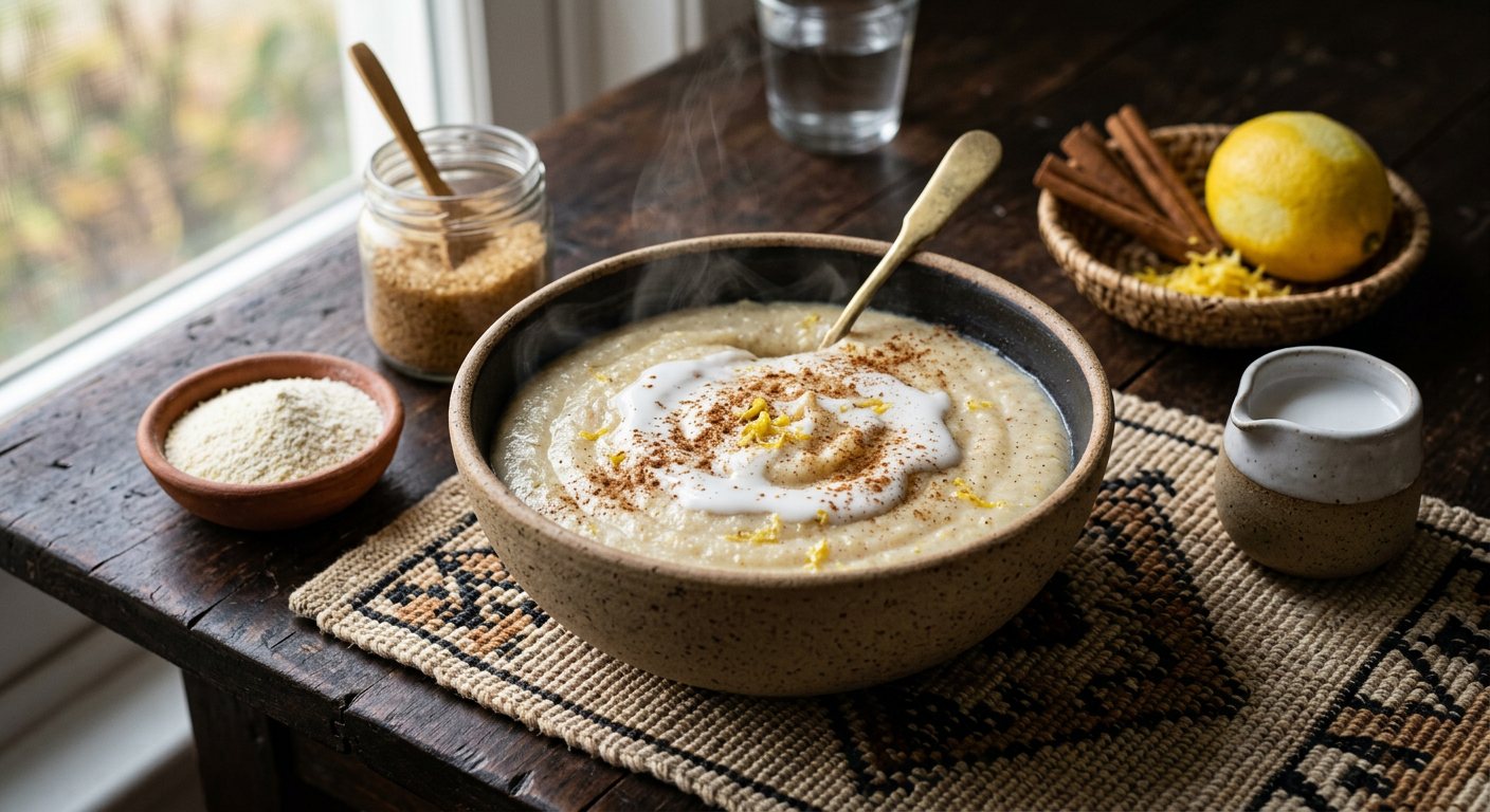 Papa de Milho (Spiced Cornmeal Breakfast Porridge) — Angola