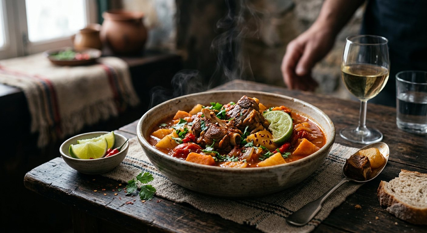 Caldeirada de Cabrito (Spiced Goat and Tomato Stew) — Cabo Verde