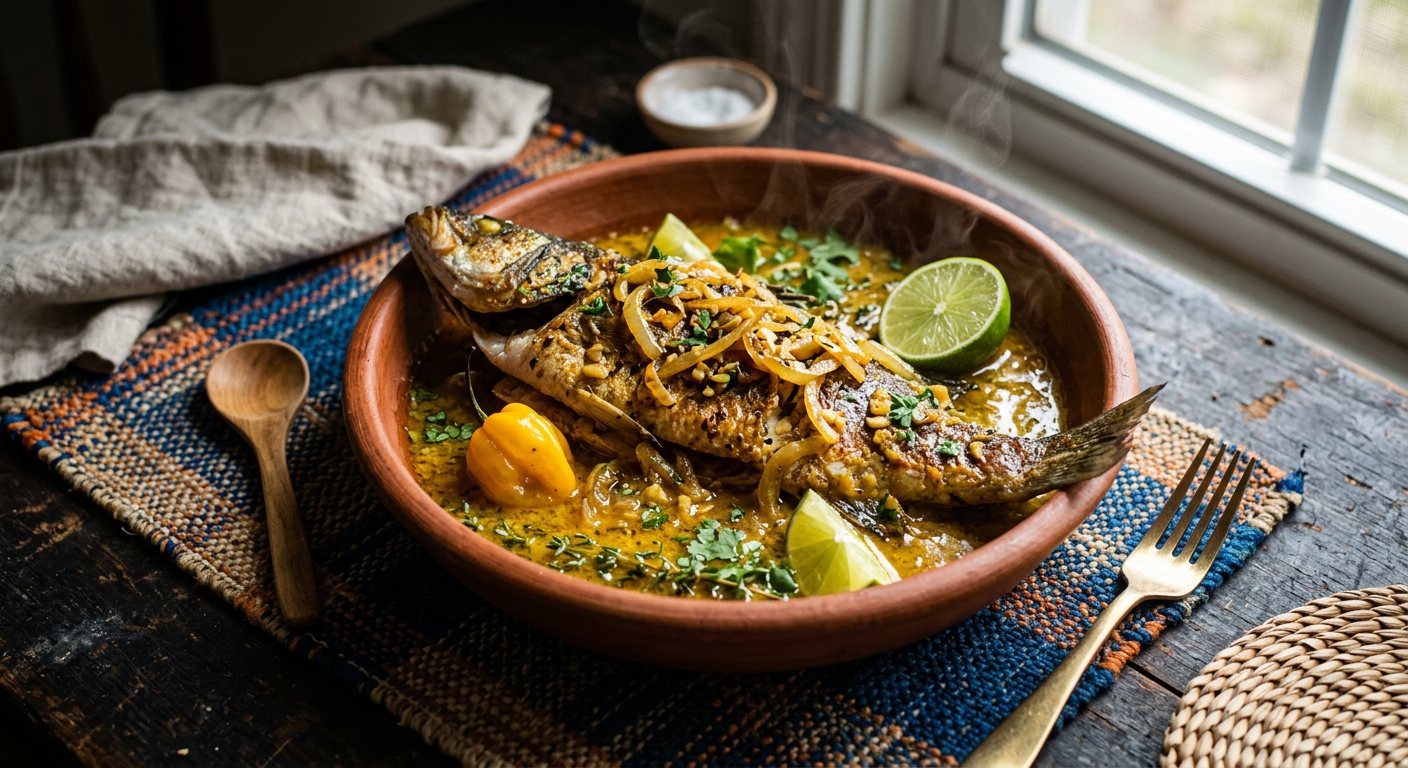 Caldo (Tangy Steamed Fish Stew with Lemon-Mustard Sauce) — Gambia