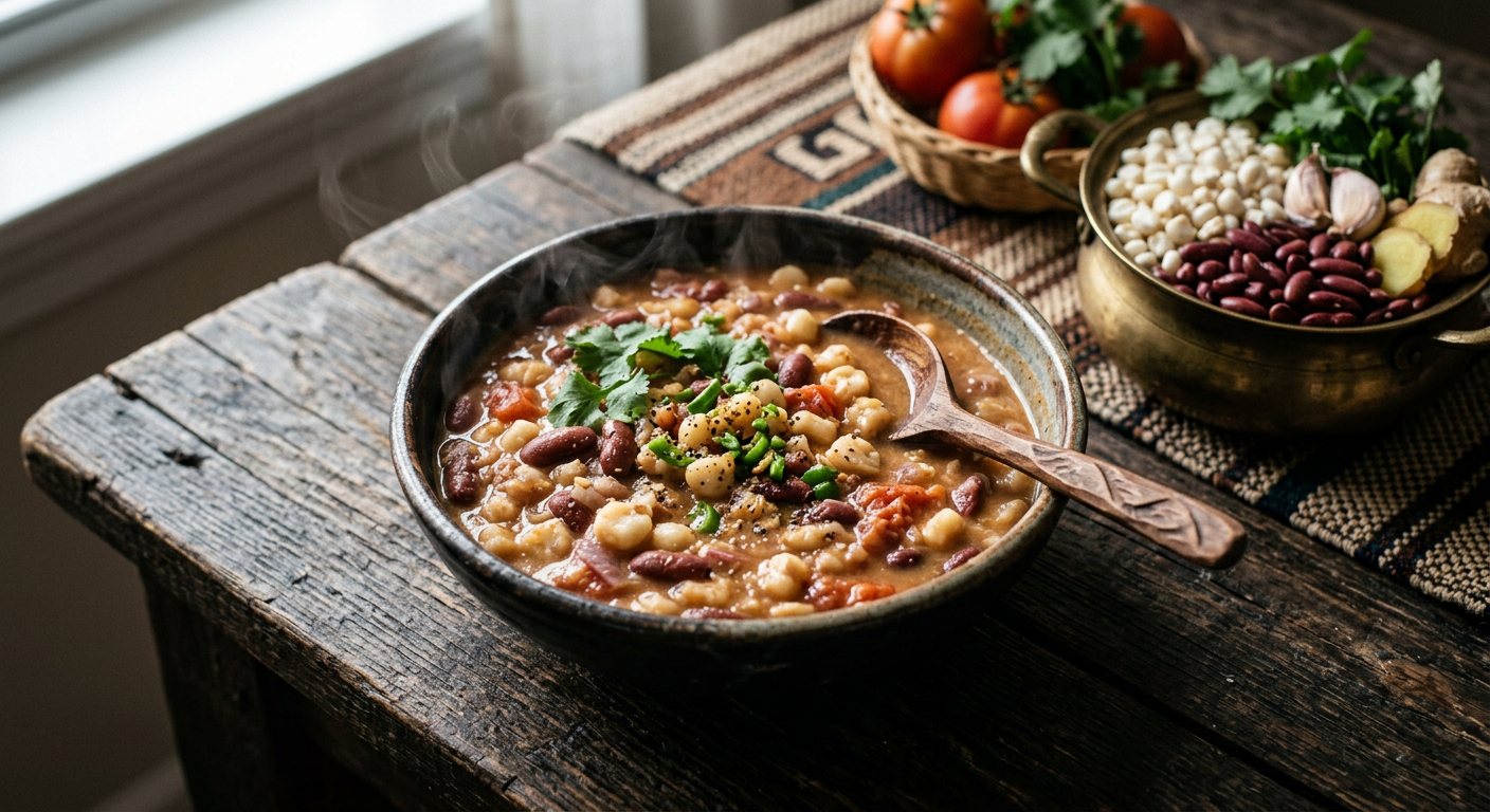 Makande (Braised Dry Maize and Kidney Bean Stew) — Tanzania