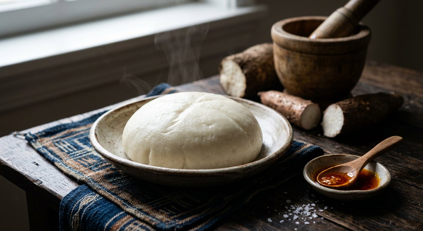 Foutou Igname (Pounded Yam Mash) — Côte d'Ivoire