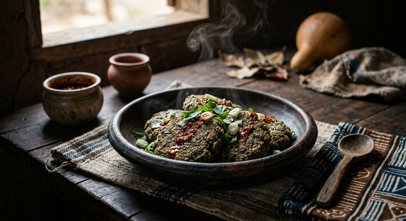 Gnon (Steamed Savory Millet and Wild Leaf Patties) — Burkina Faso