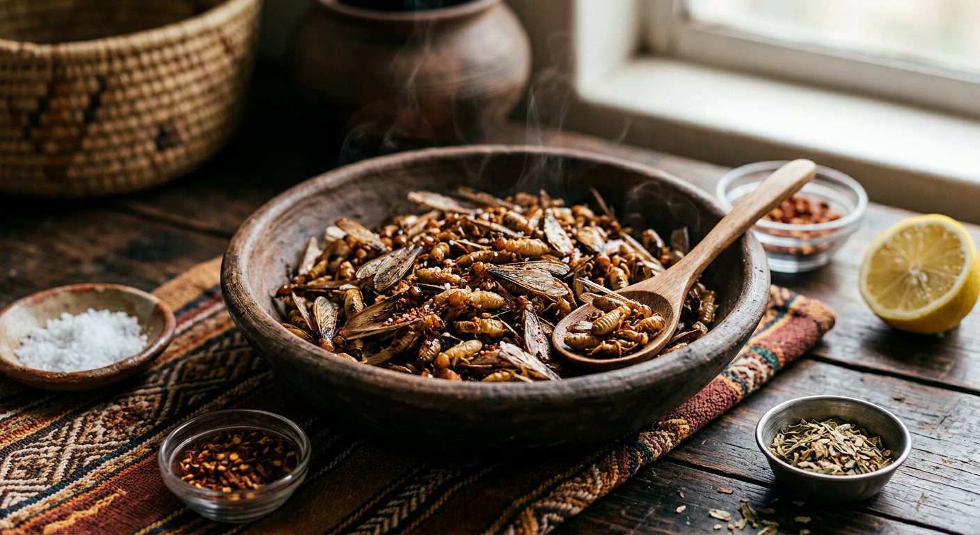 Ishwa (Toasted Winged Termites with Salt) — Zimbabwe
