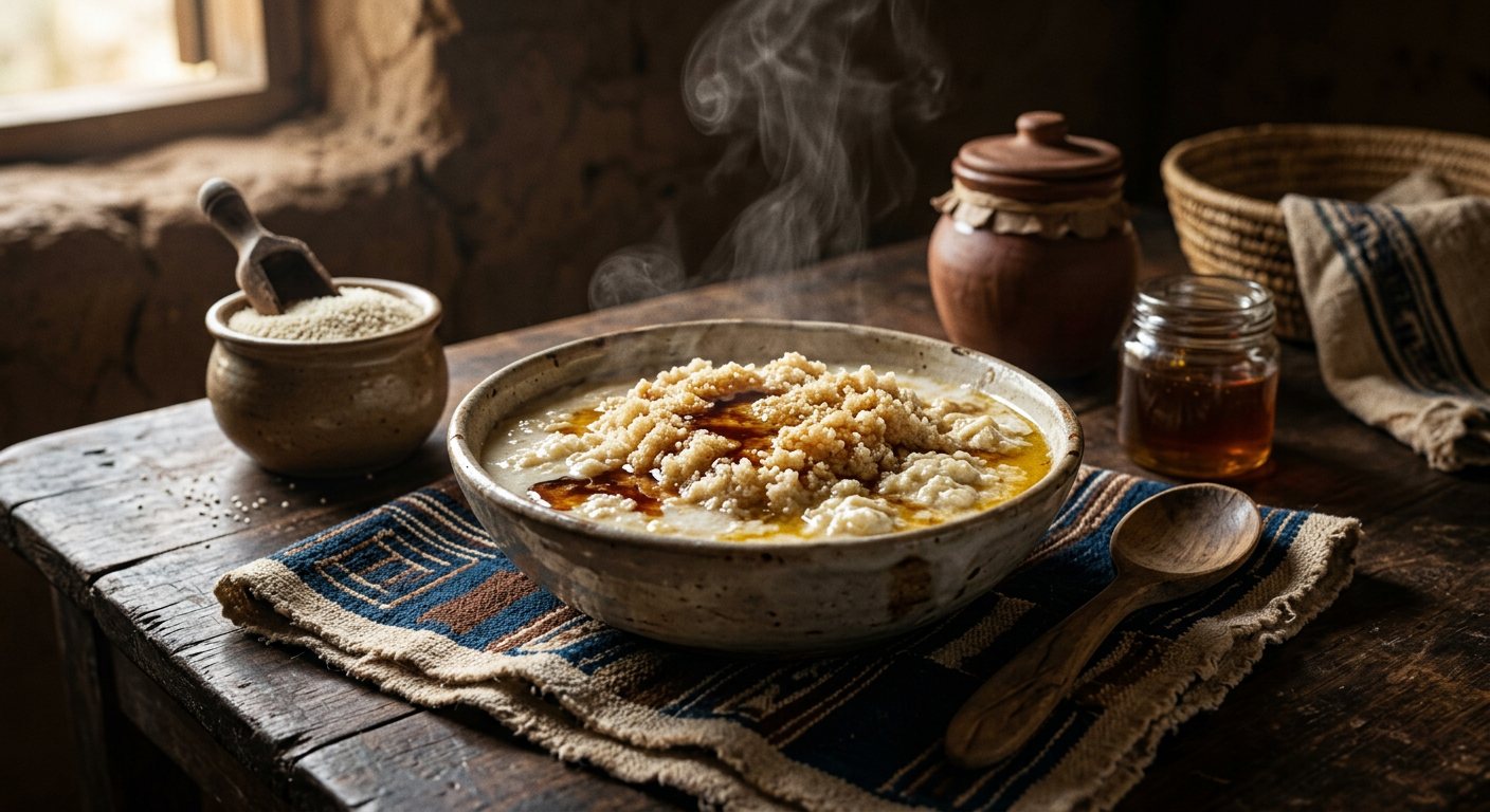 Bari (Fonio Porridge with Curdled Fresh Milk) — Guinea