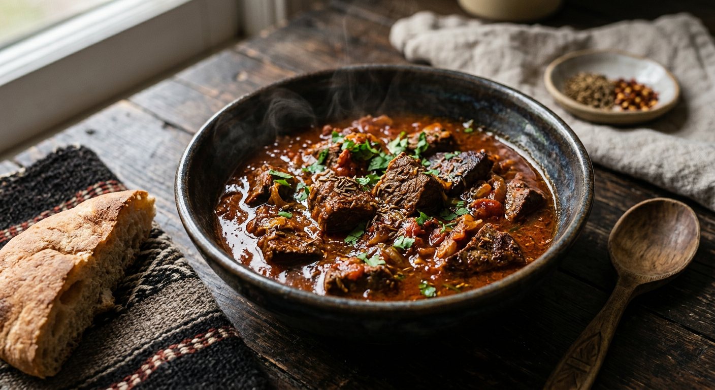 Kamounia (Cumin-Spiced Beef Liver and Meat Stew) — Tunisia