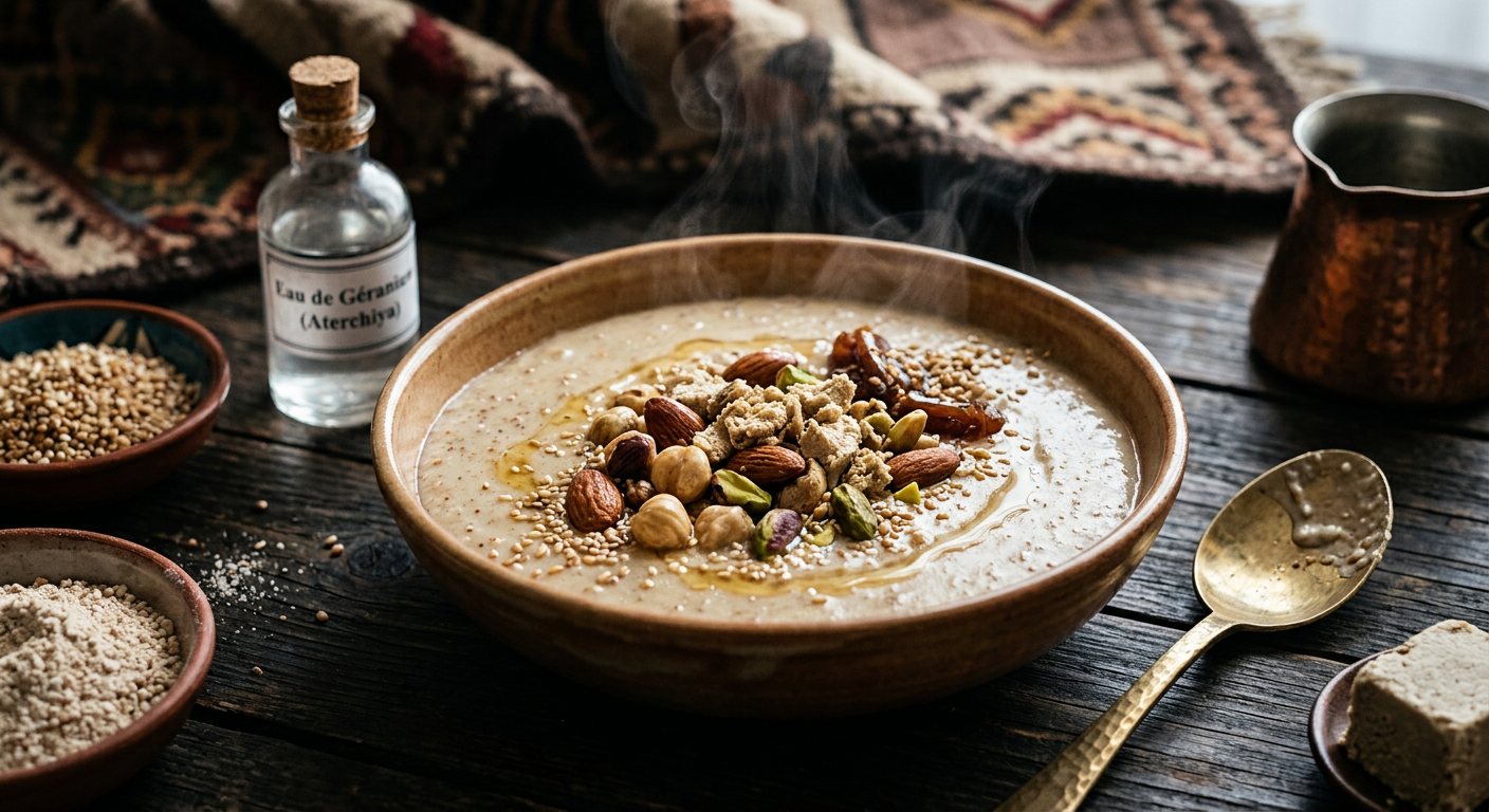 Droo (Sweet Sorghum and Milk Breakfast Porridge) — Tunisia
