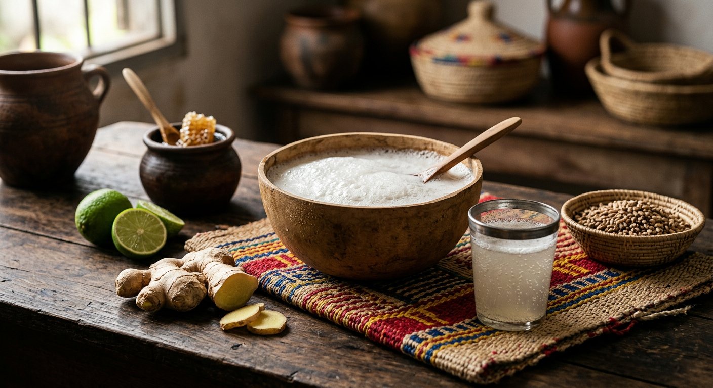 Malafó de Cibe (Fresh Palmyra Palm Wine) — Guinea-Bissau
