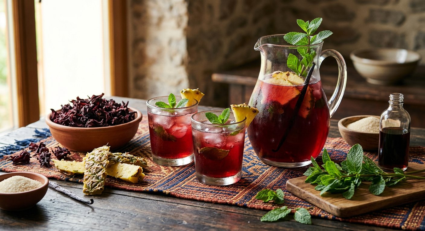 Bissap (Hibiscus and Mint Infusion) — Côte d'Ivoire