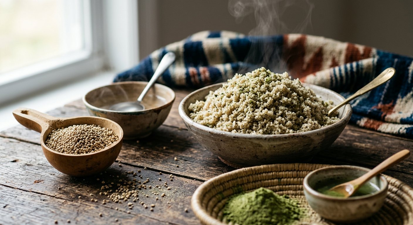 Thiéré (Steamed Sun-Dried Fermented Pearl Millet Couscous) — Senegal