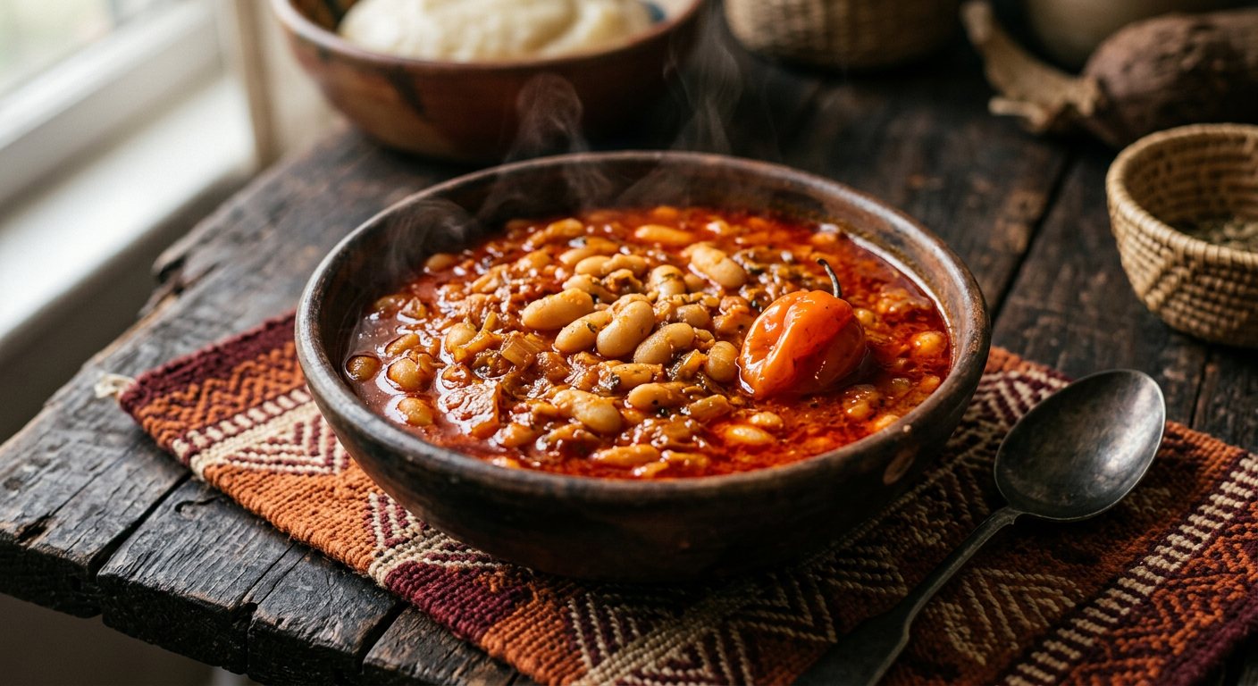 Madesu (Braised White Beans in Rich Tomato Sauce) — DR Congo
