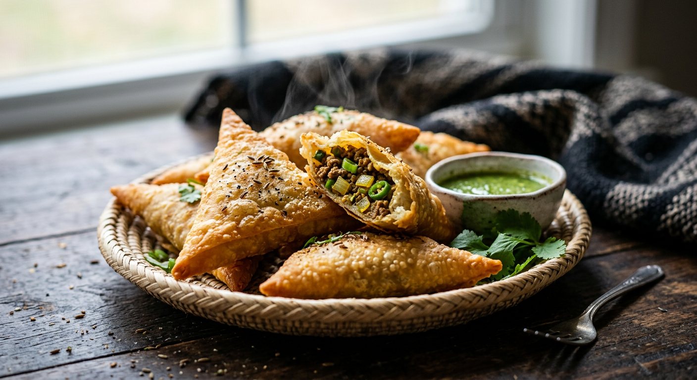 Sambusa (Crispy Spiced Meat and Onion Pastry) — Somalia