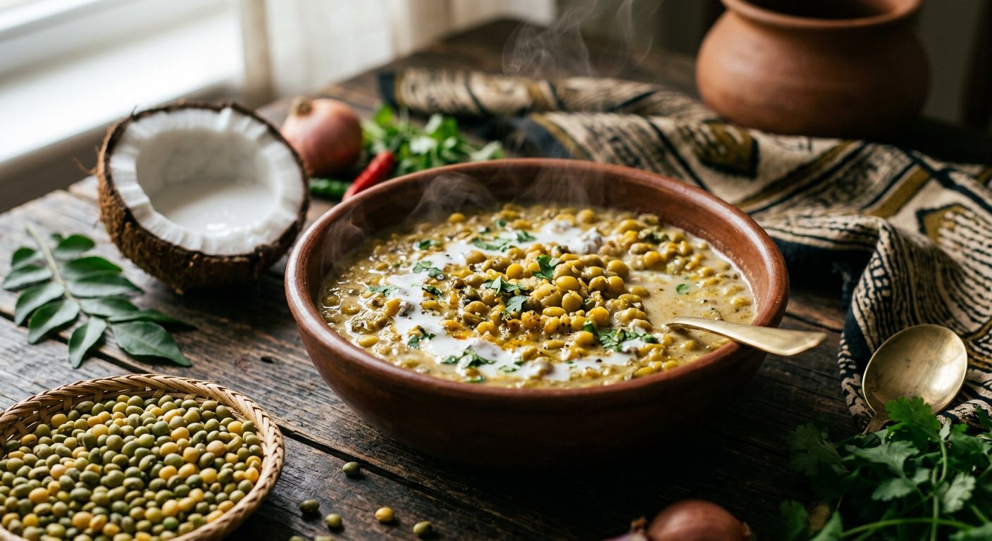 Mbaazi za Nazi (Pigeon Peas Simmered in Coconut Milk) — Tanzania