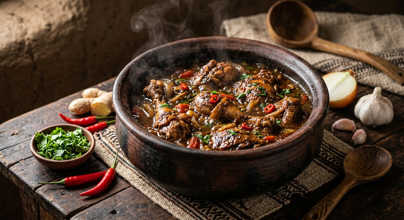 Koko ya Setswana (Indigenous Free-Range Chicken Stew) — Botswana