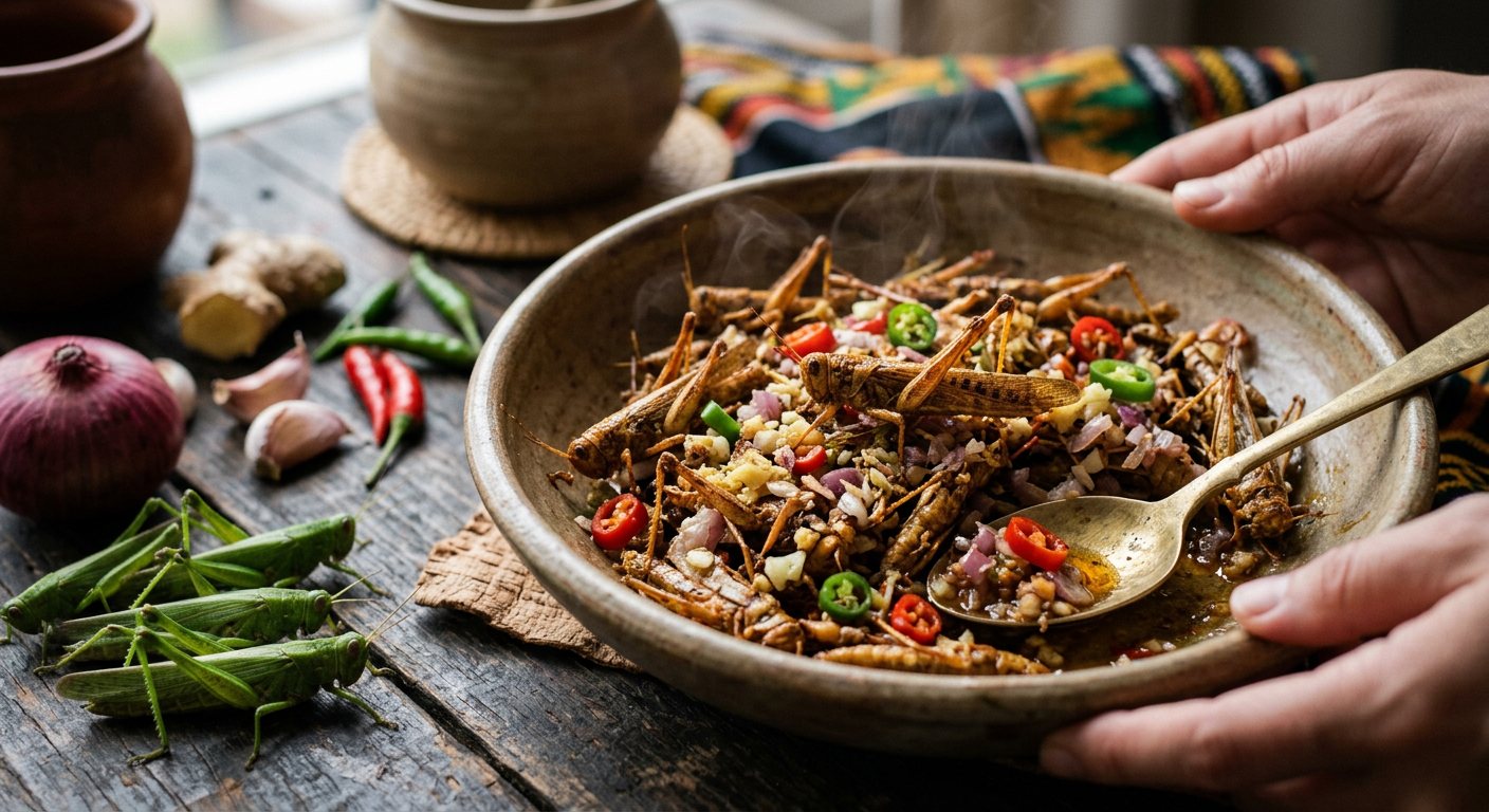 Nsenene (Spiced Fried Long-Horned Grasshoppers) — Uganda