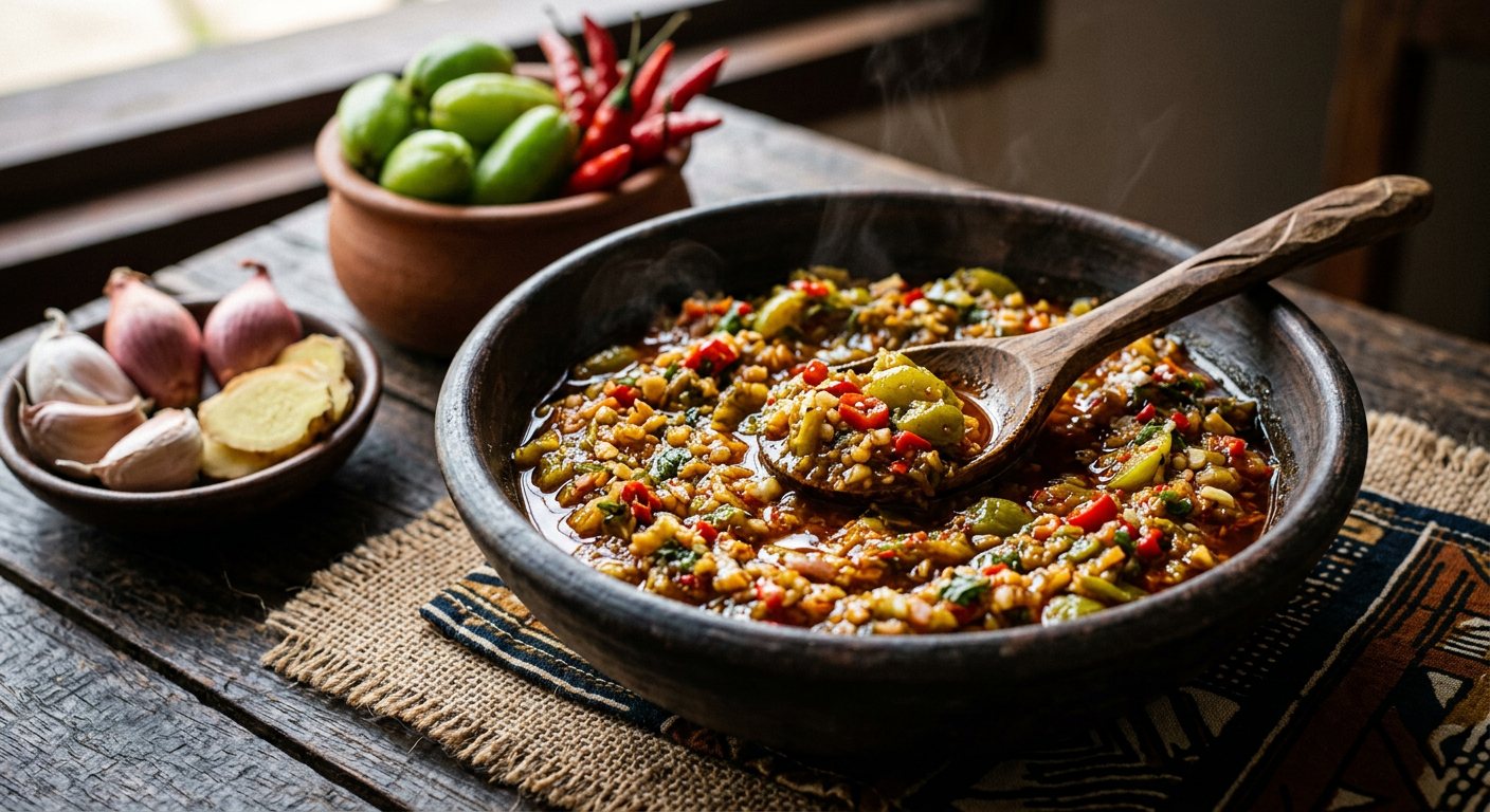 Molho de Pimenta Blimblim (Spicy Bilimbi and Chili Relish) — São Tomé and Príncipe