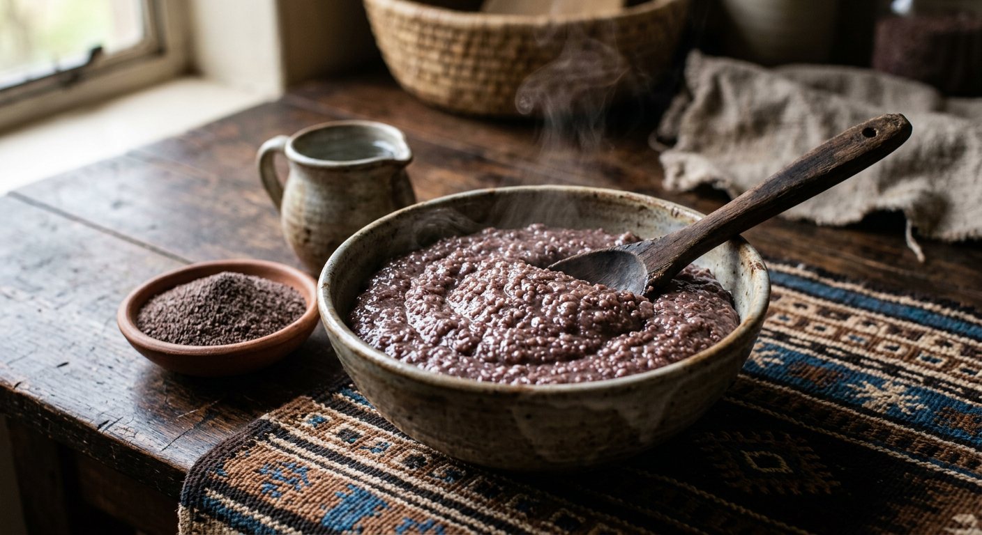 Sadza reZviyo (Finger Millet Stiff Porridge) — Zimbabwe