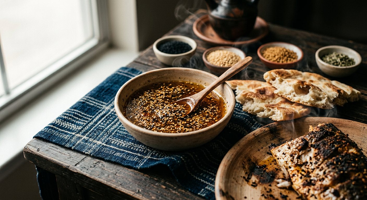 Salid Macsar (Pungent Cold-Pressed Sesame Seed Oil) — Djibouti