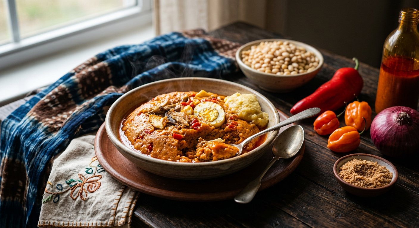 Moin Moin (Steamed Savory Bean Pudding) — Nigeria