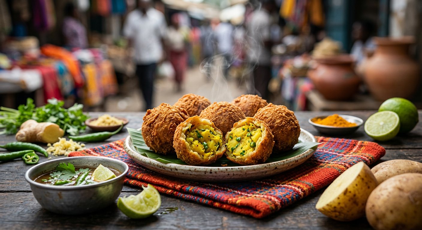 Kachori (Swahili Spiced Potato Croquettes) — Tanzania