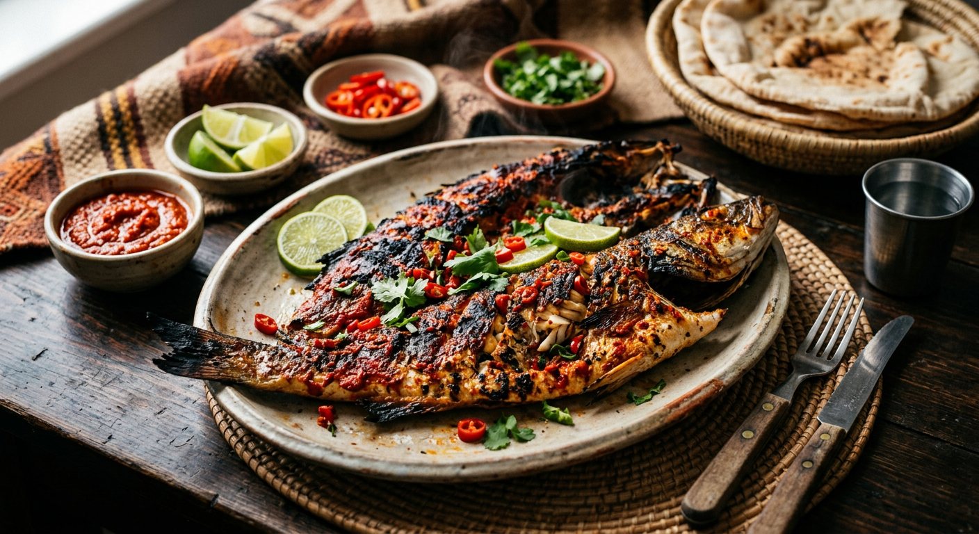 Poisson Yéménite (Clay Oven Split Roast Fish) — Djibouti