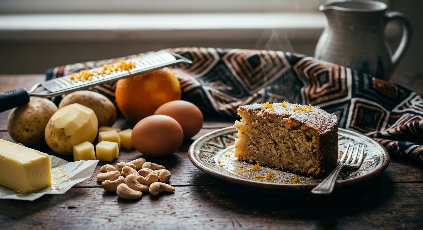 Bolo Polana (Potato and Cashew Nut Cake) — Mozambique