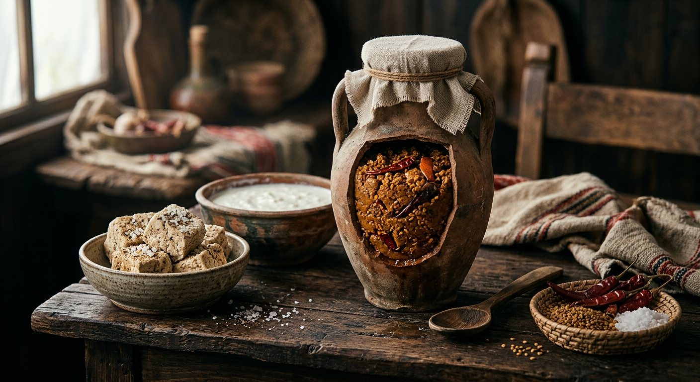 Mish (Ancient Fermented Salty Cheese) — Egypt
