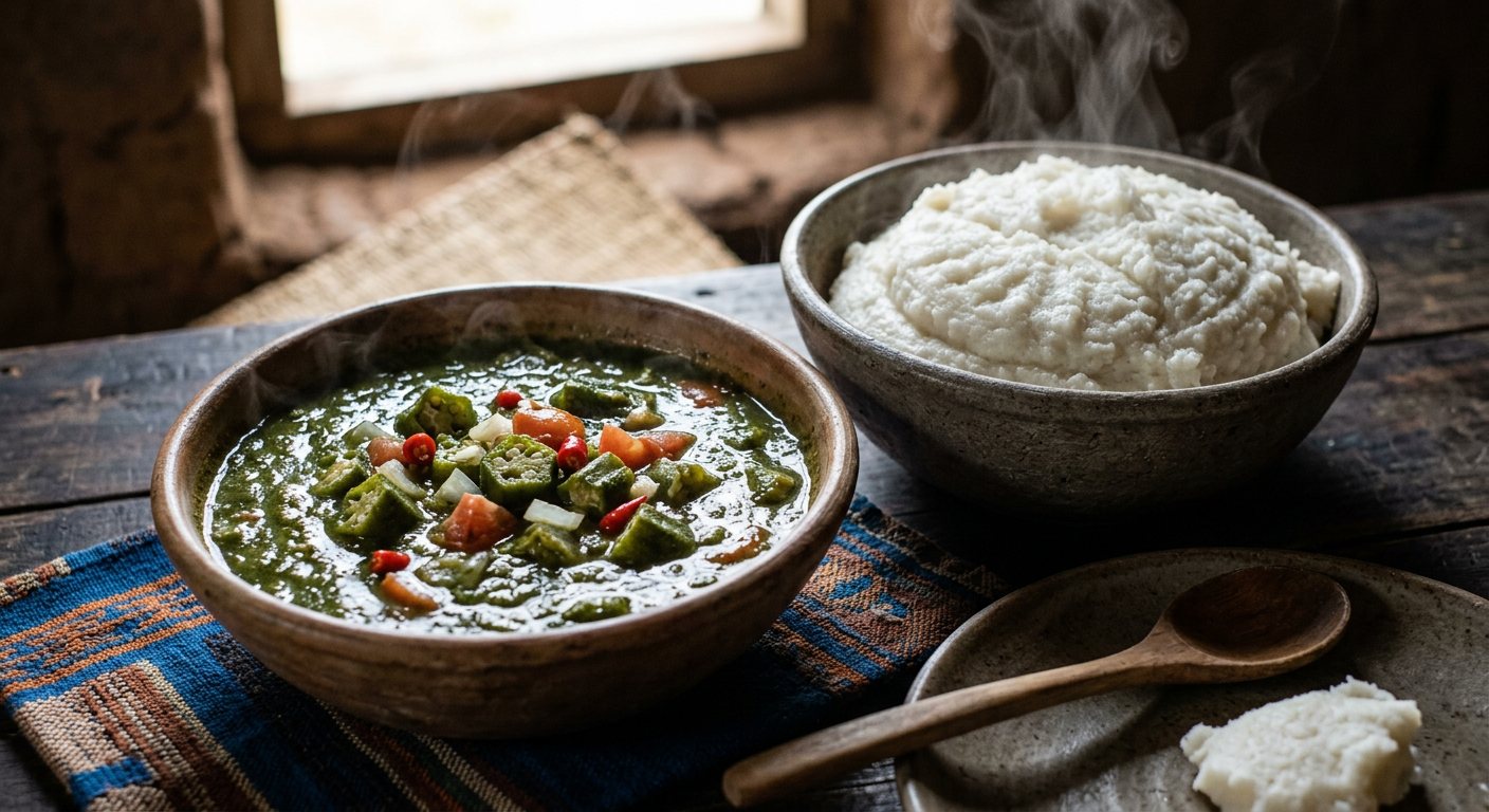 Thelele (Traditional Okra and Bicarbonate Broth) — Malawi