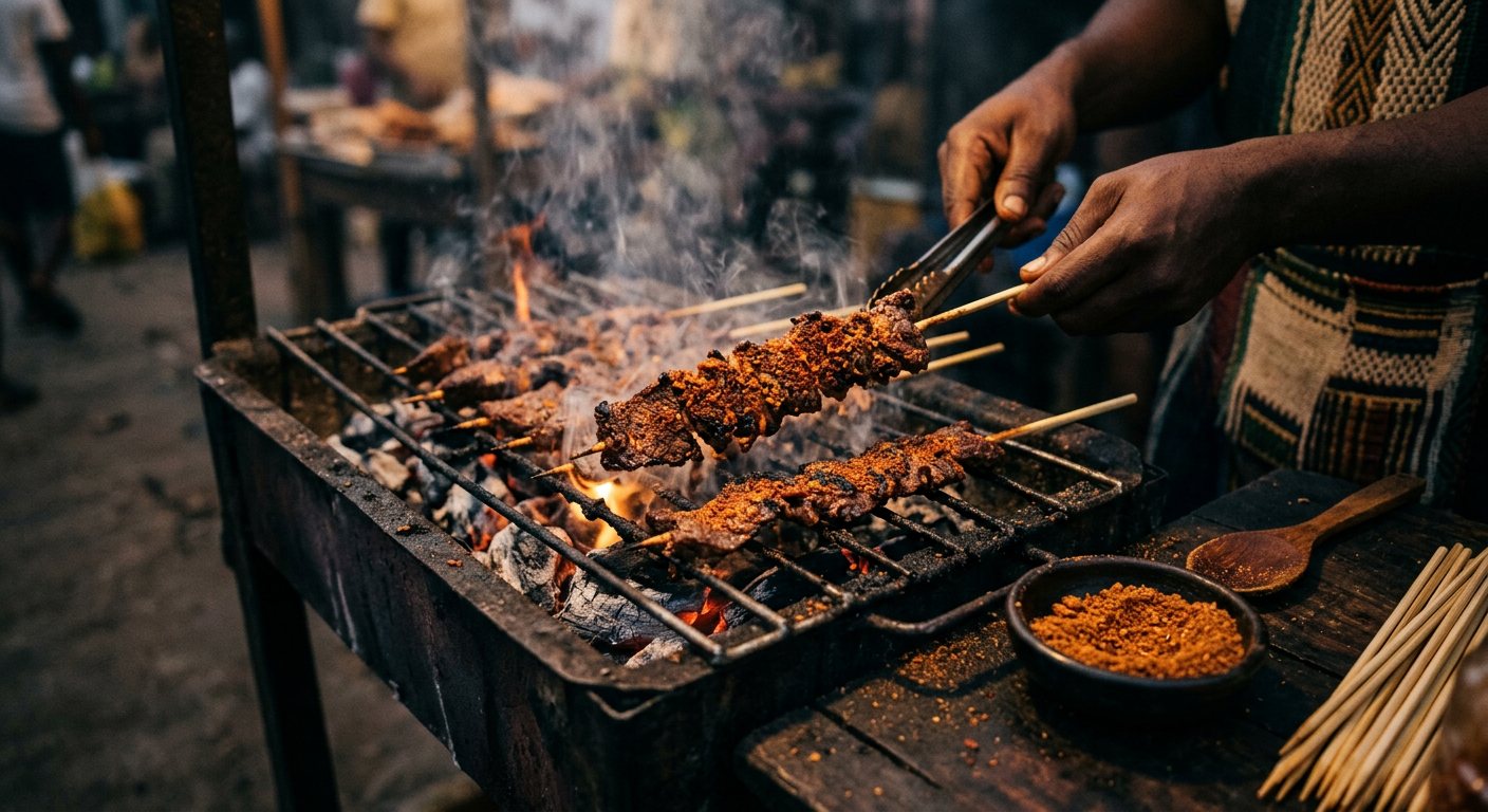 Suya (Hausa Spiced Grilled Beef Skewers) — Nigeria