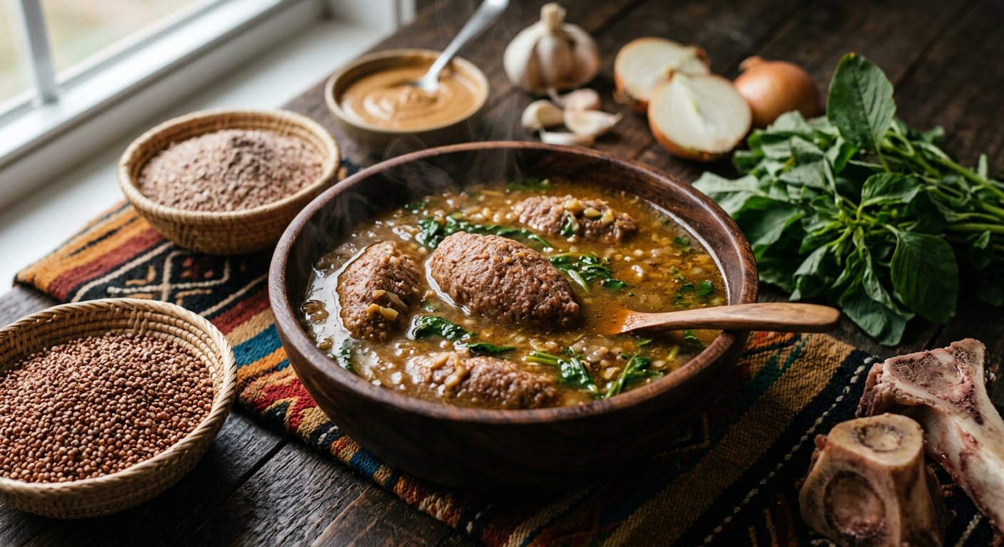 Wal-Wal (Sorghum Flour Dumpling Broth) — South Sudan