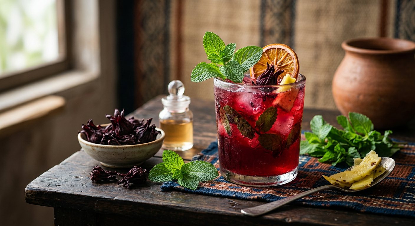 Dabileni (Chilled Hibiscus Flower and Mint Infusion) — Mali