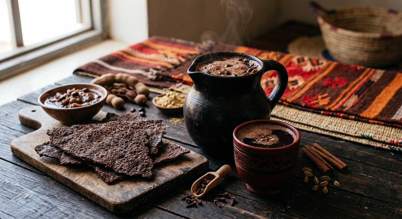 Hilu-Murr (Spiced Fermented Sorghum and Bark Beverage) — Sudan