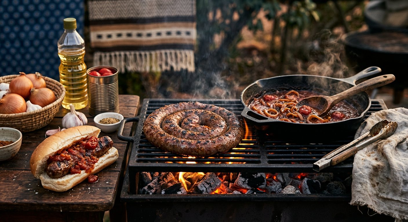 Boerewors Braai with Tomato Smoor — South Africa